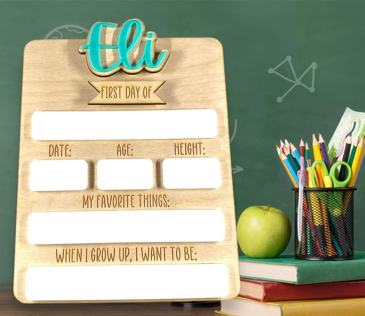 Reusable 2-in-1 School Sign for First and Last Days