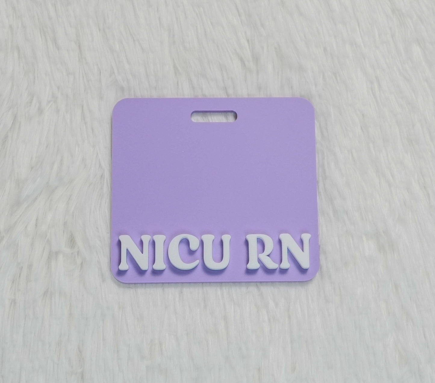 Matte Badge Buddy (Raised Acrylic Letters)