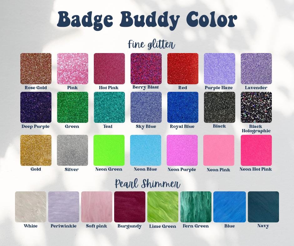Glitter RN Badge Buddy: Acrylic Nurse Accessory
