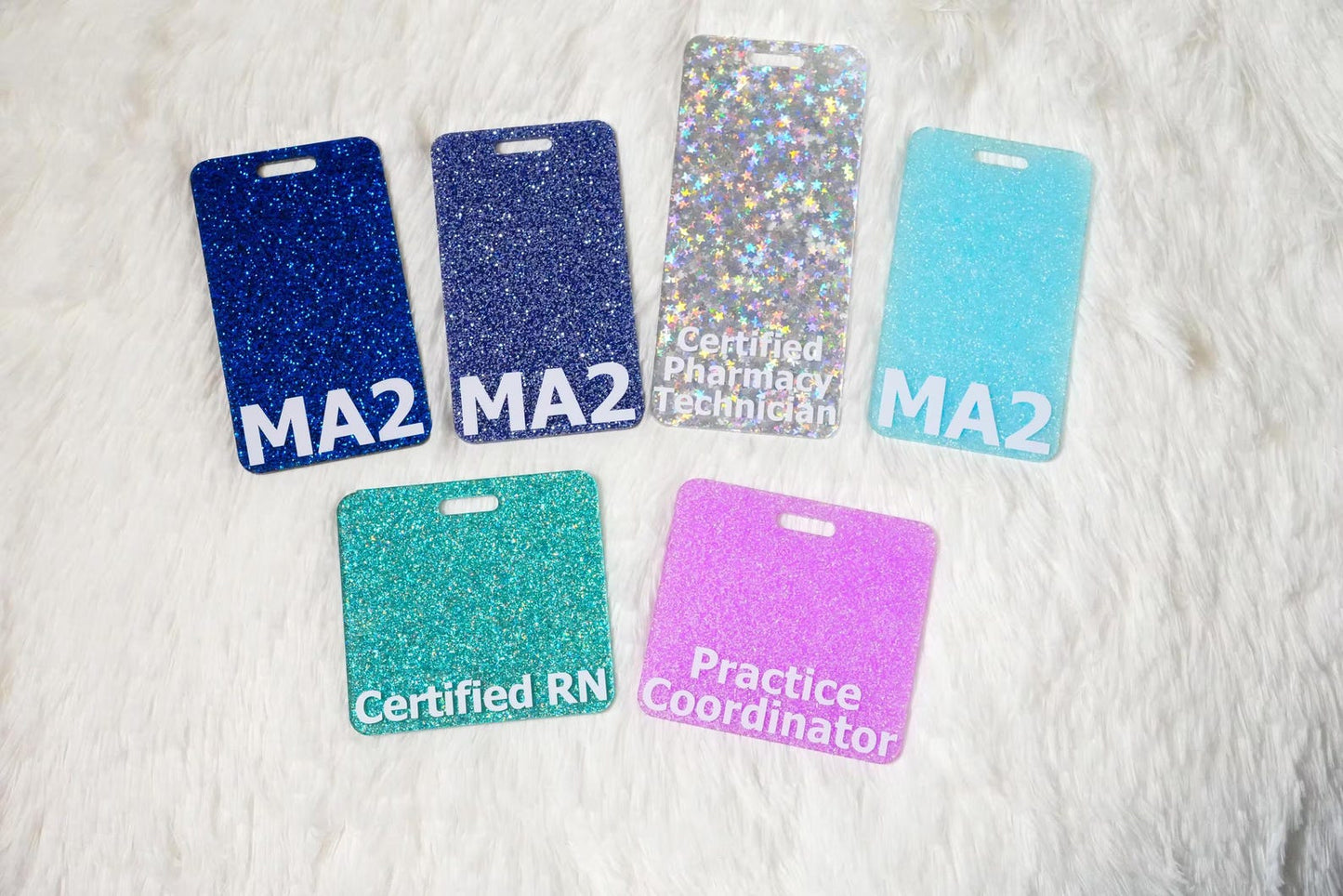 Glitter Badge Buddy (Vinyl Letters)