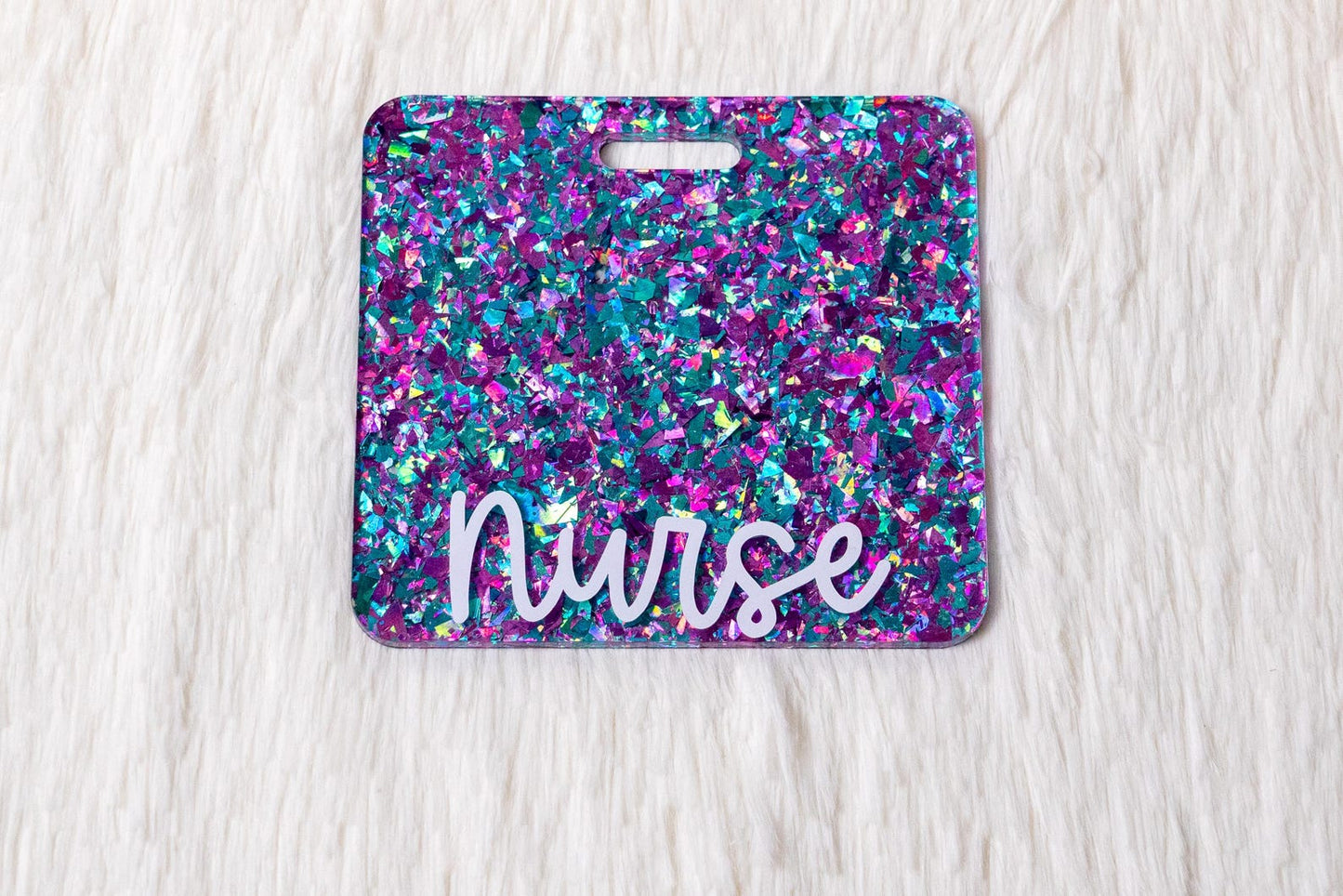 Glitter Badge Buddy (Vinyl Letters)