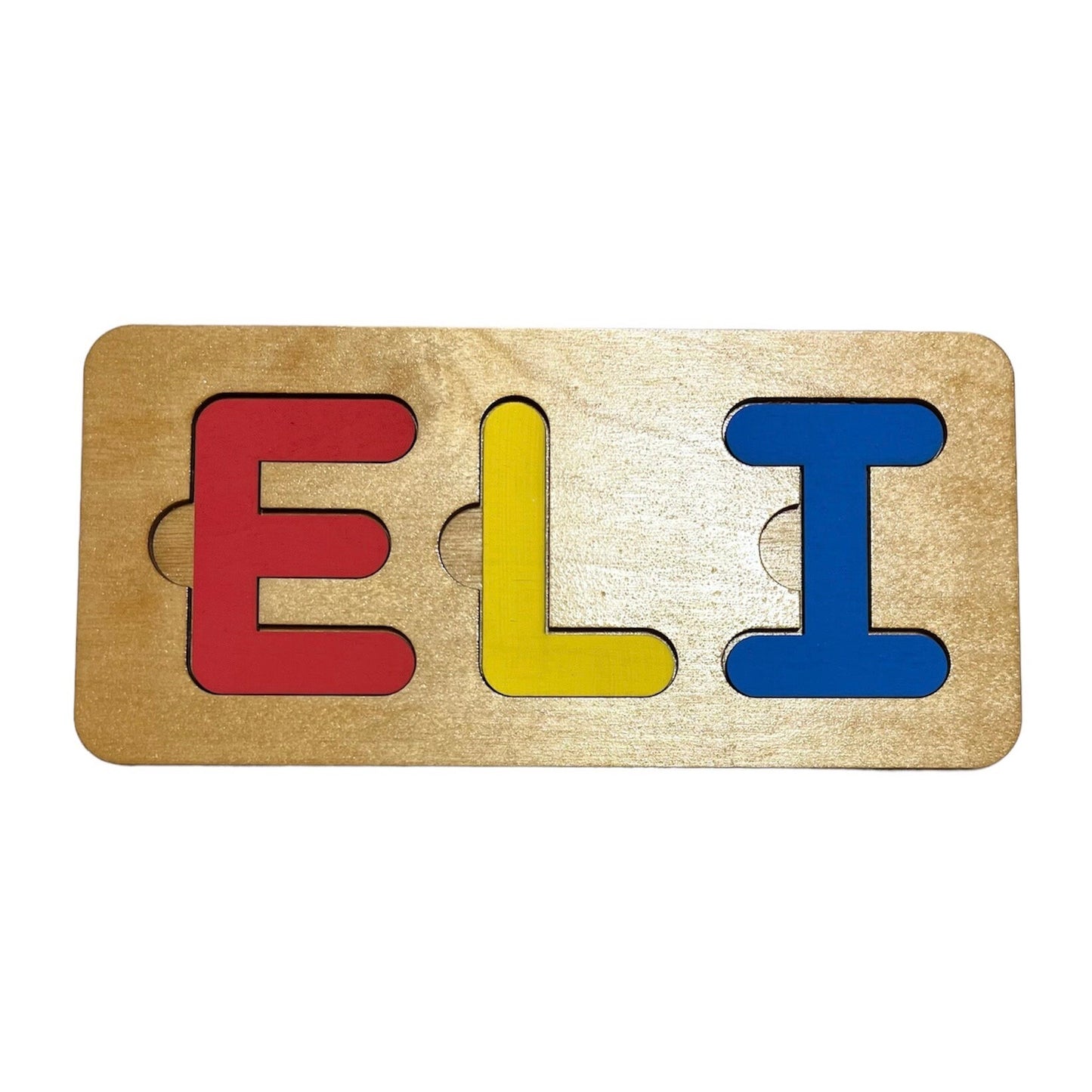 Custom Wooden Name Puzzle, Montessori Toy, Nursery Decor