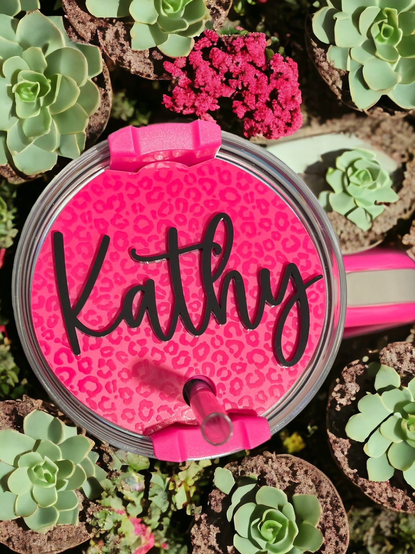 Custom Acrylic Tumbler Topper: Personalized Name Plate
