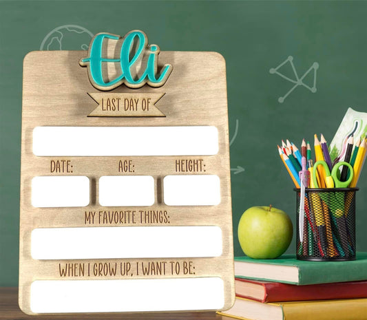 Reusable 2-in-1 School Sign for First and Last Days