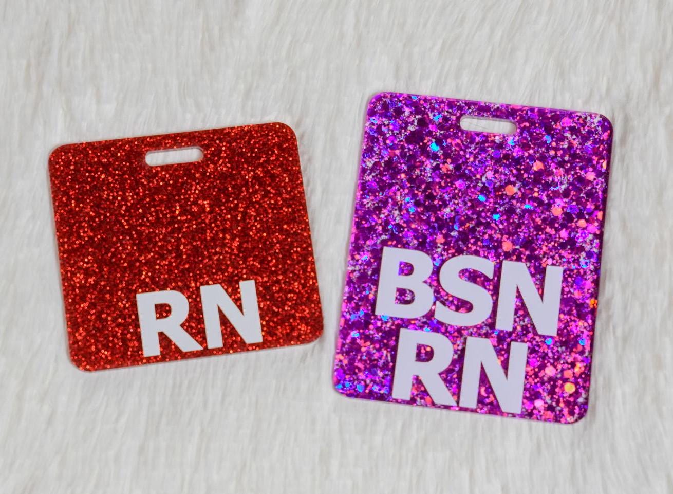 Custom Acrylic Badge Buddy: Personalized Teacher, Nurse ID Tag
