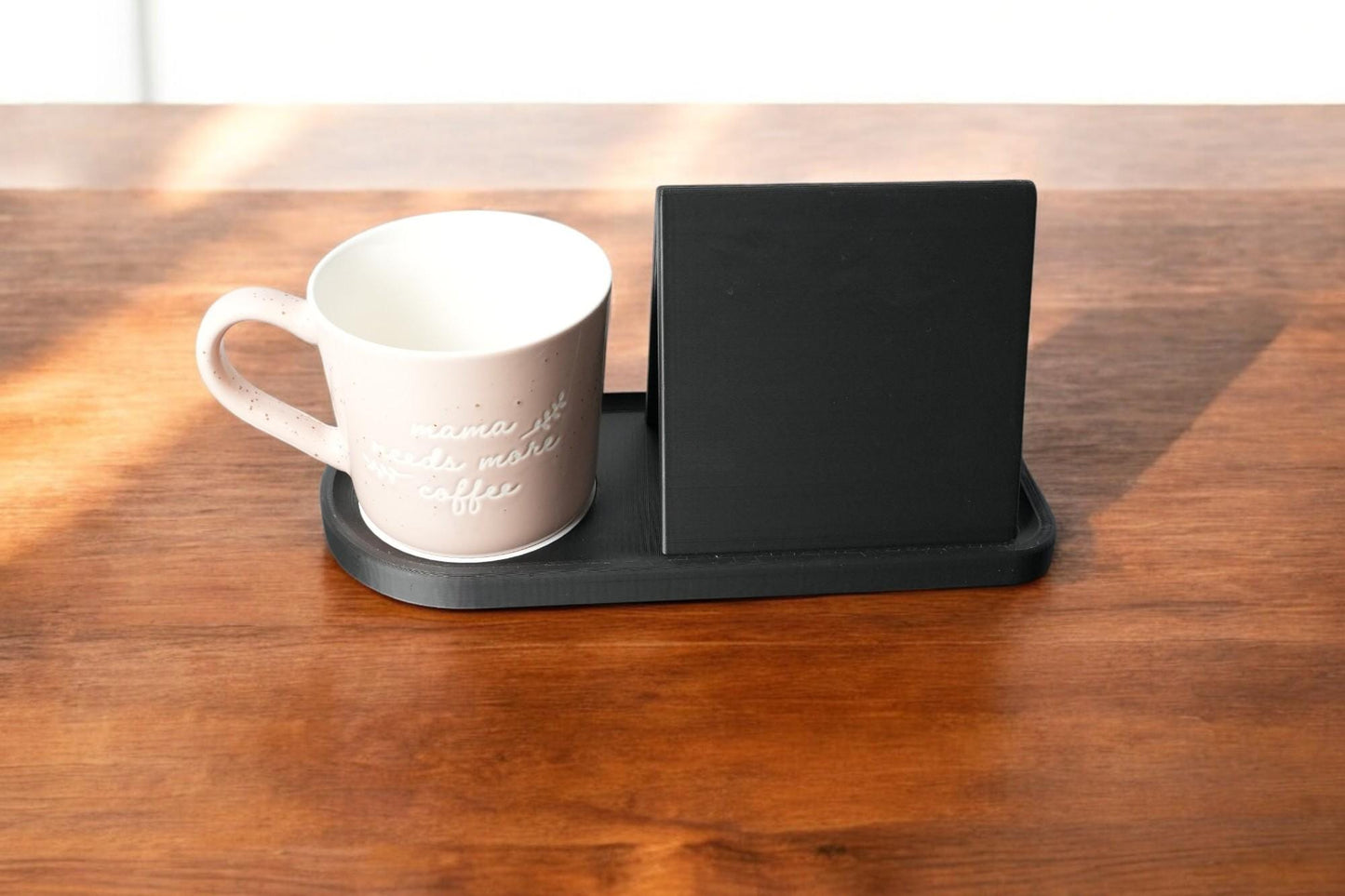 Nightstand Book Holder | 3D Printed Bookmark | Book Stand with Coaster
