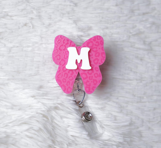 Bow Badge Reel: Custom Acrylic Retractable ID Holder