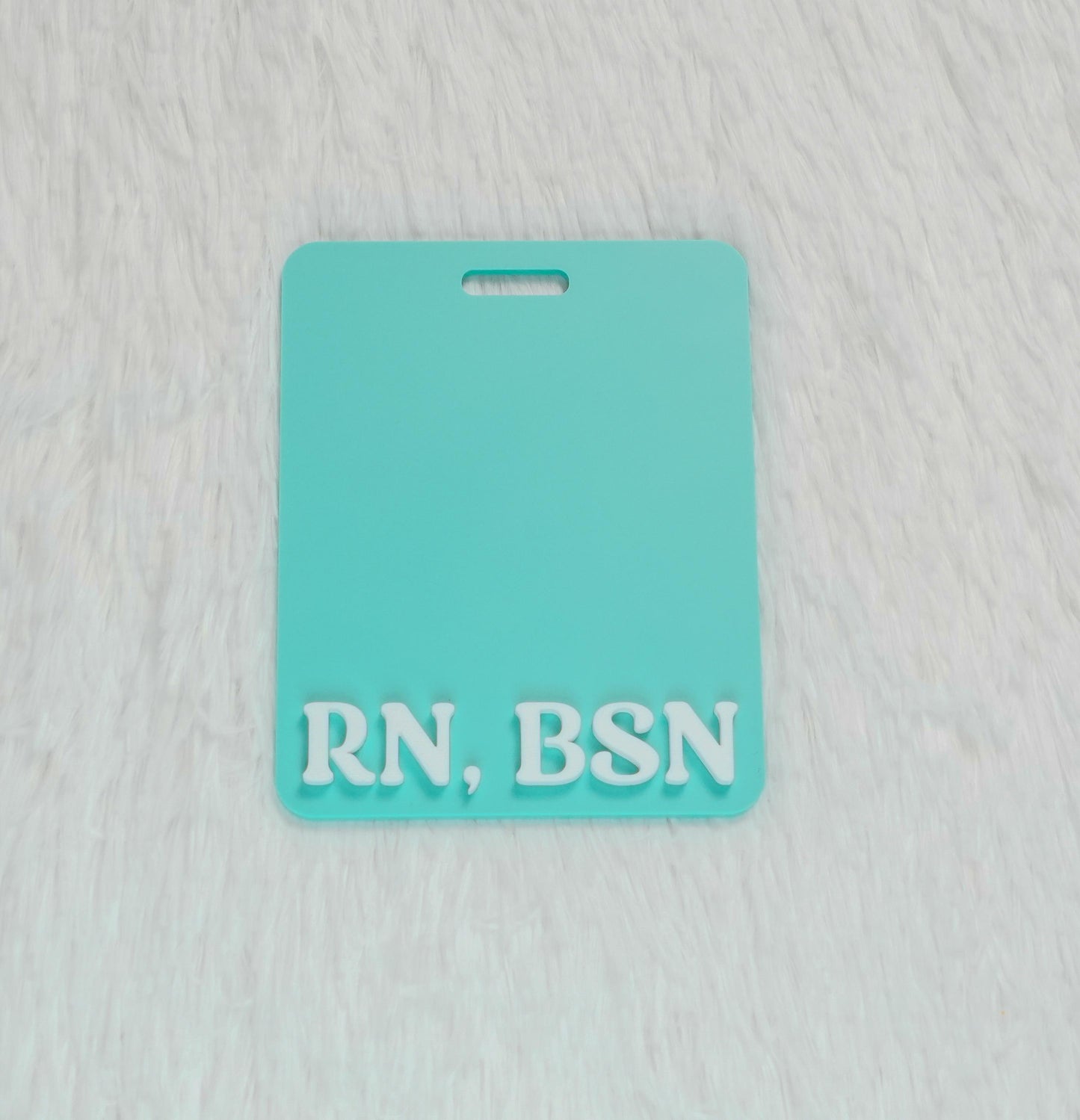 Personalized Acrylic Badge Buddy: RN Nurse Gift