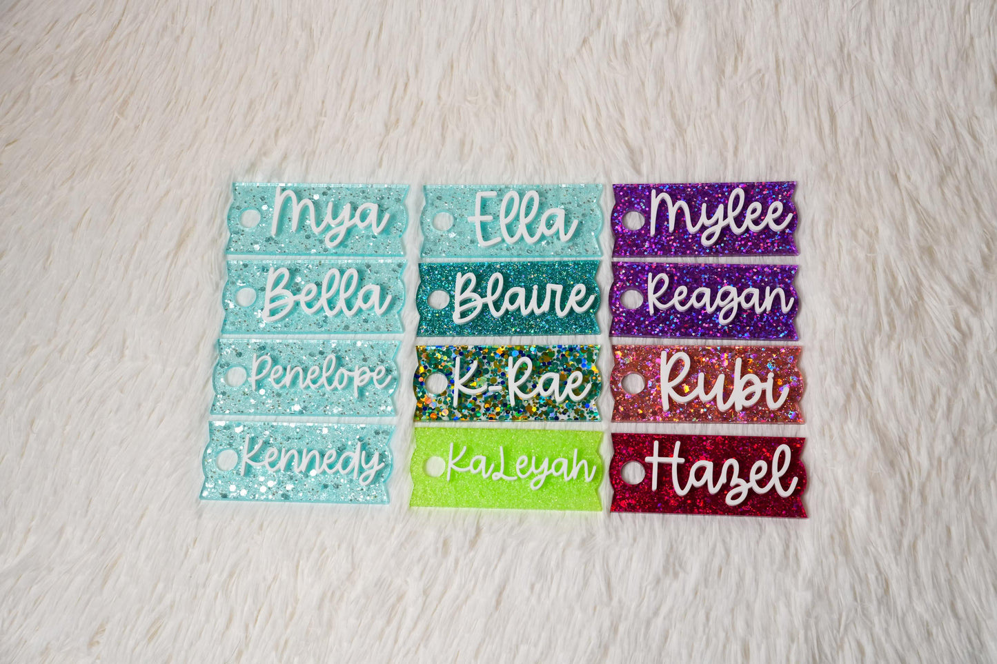 Personalized Acrylic Tumbler Name Tag: 30/40 oz Flowstate Lids