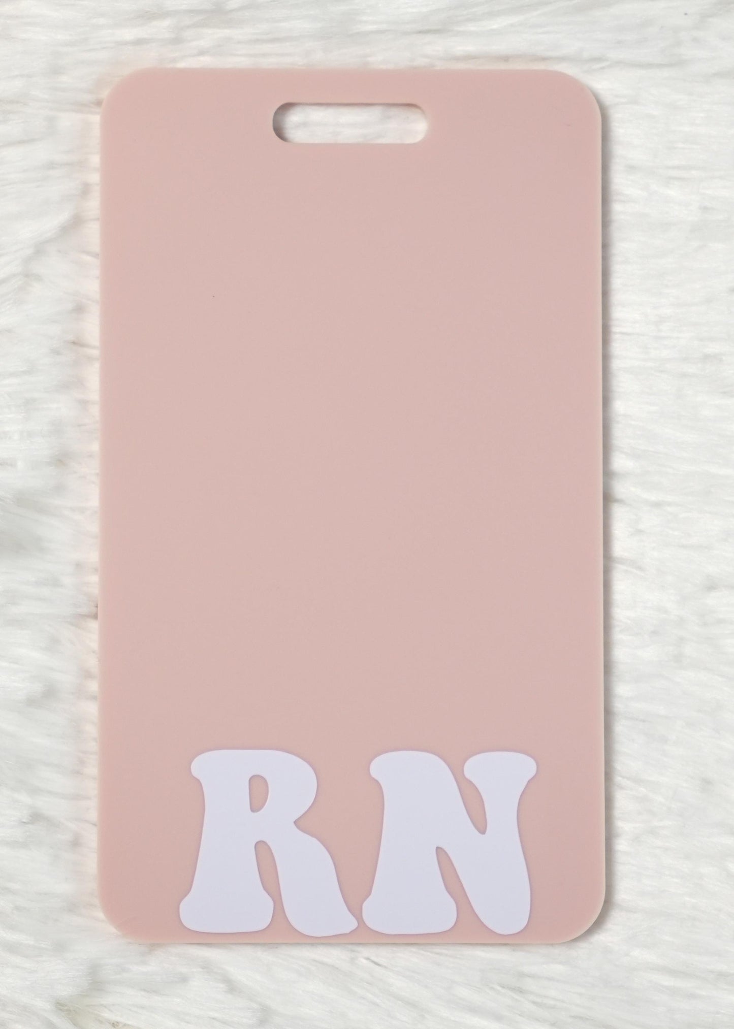 Personalized Acrylic Nurse Badge Buddy: Healthcare ID Tag