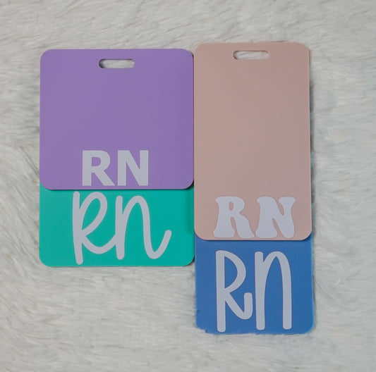 Personalized Acrylic Nurse Badge Buddy: Healthcare ID Tag