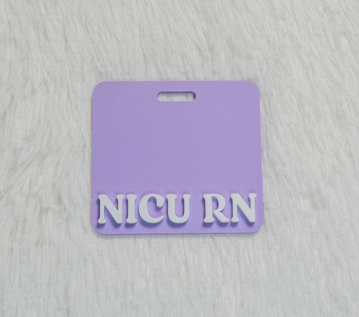 Personalized Acrylic Badge Buddy: RN Nurse Gift
