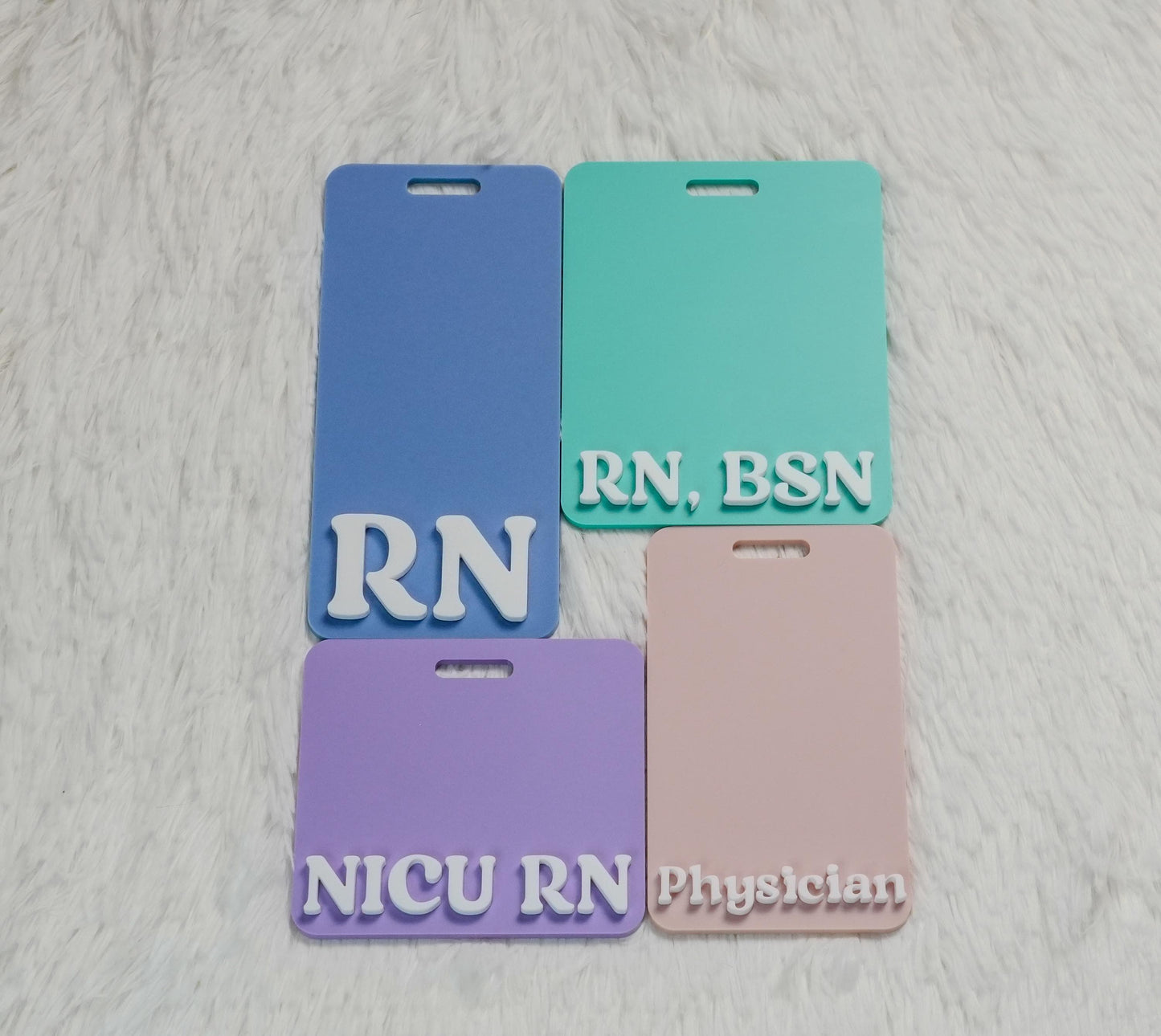 Personalized Acrylic Badge Buddy: RN Nurse Gift