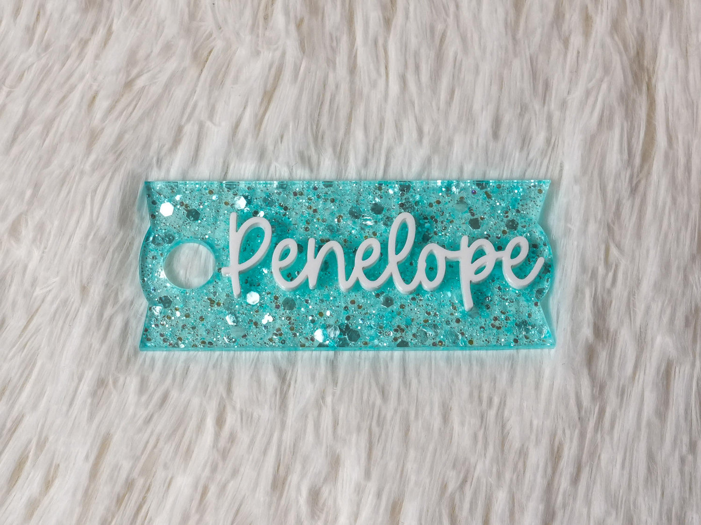 Personalized Acrylic Tumbler Name Tag: 30/40 oz Flowstate Lids