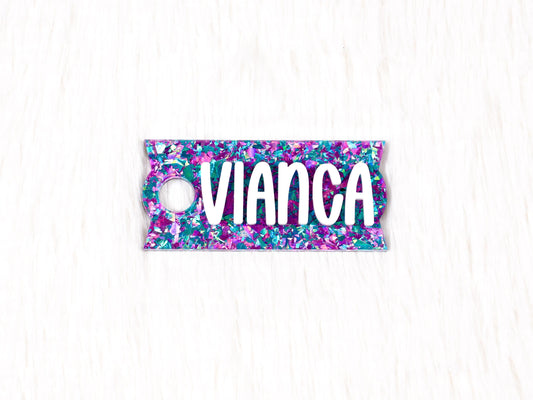 Personalized Acrylic Tumbler Name Tag: 30/40 oz Flowstate Lids