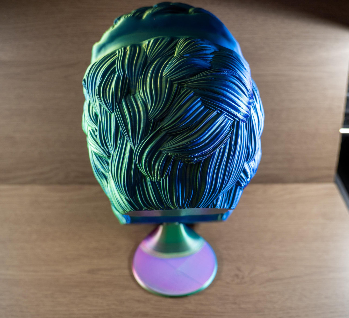 3D Printed Bearded Skull Display for Hats and Headphones
