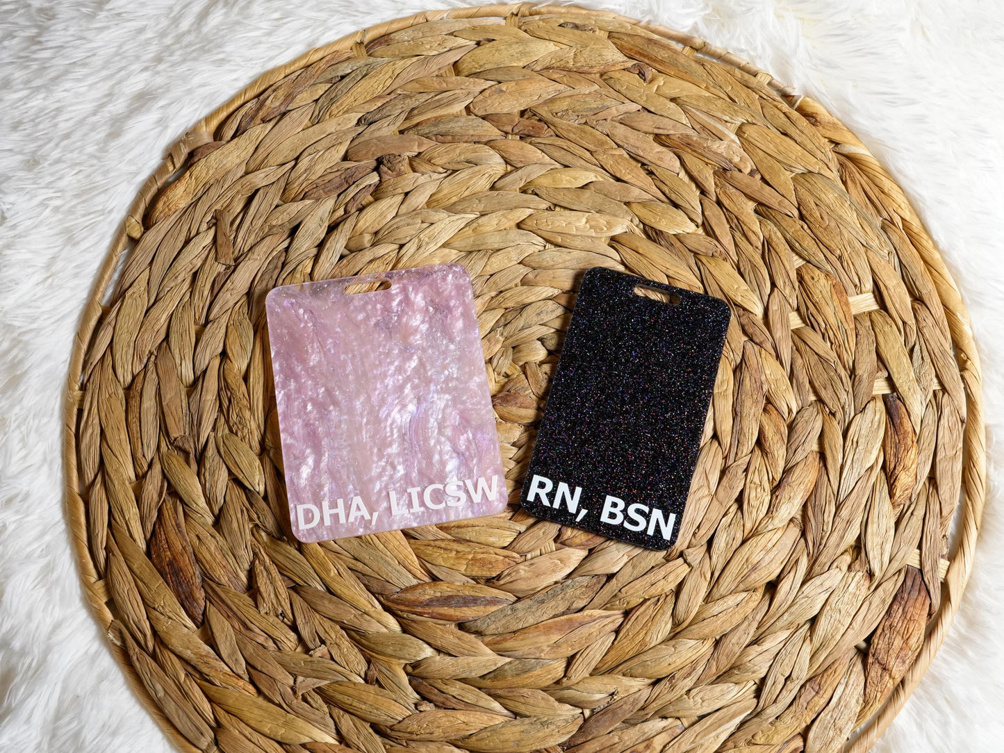 Personalized Acrylic Badge Buddy: Nurse ID Tag Accessory