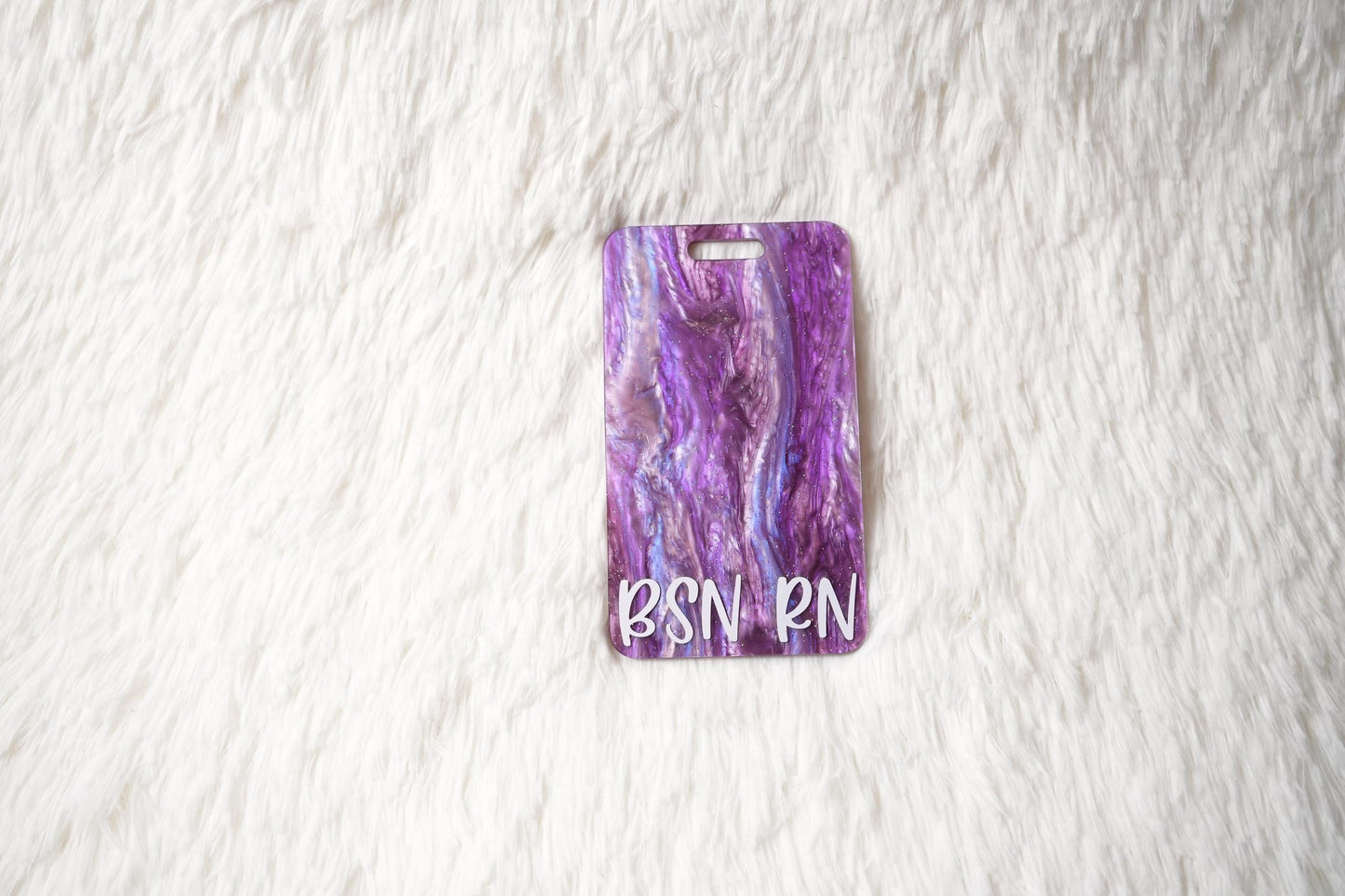 Personalized Acrylic Badge Buddy: Nurse ID Tag Accessory